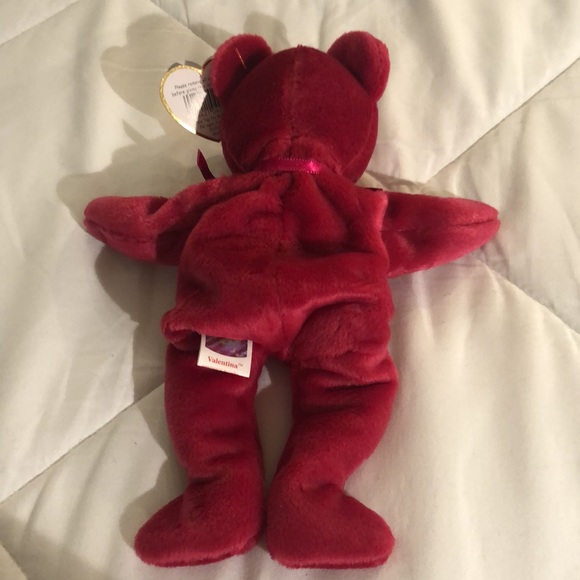 “Valentina” TY Beanie Baby, Red Bear, Vintage Collectible 1998 - Picture 11 of 11